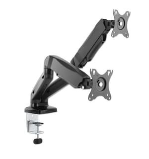 Soportes Para Monitores Manhattan 462501 De Aluminio Con Pistones Gas Dos Monitores: Los Brazos Articulados Sujetan 17 Pulgadas 32 Hasta 9 K
