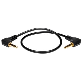 Cable Audio Estereo Mini 3.5mm Dos Conectores En Angulo M/m 30..cm