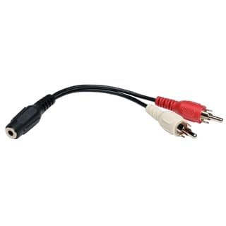 Divisor Y De Cables 3.5mm Mini Audio Estereo A 2 Rca M 15.24cm