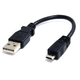 Cable 15cm Adaptador Cargador Microusb B Macho A Usb A Macho .