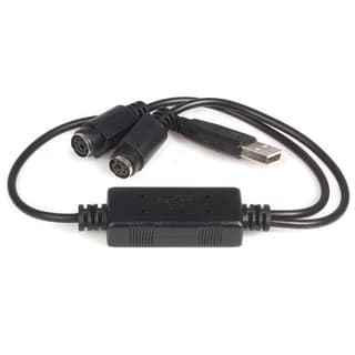 Cable Adaptador 0.4m Usb A Ps2 Para Raton Mouse Y Teclado .