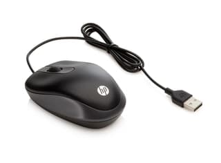 Mouse Optico Hp Travel Con Cable Usb-a