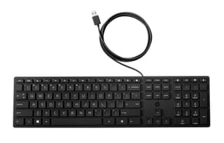 Teclado Alambrico Hp 320k Con Cable Usb-a 3 Botones 1200ppp Negro
