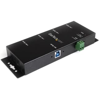 Hub Usb 3.0 De 4 Puertos - Concentrador Usb-a Industrial De Metal - De Montaje En Riel Din, Pared O Escritorio - Hub De Expansión Taa - Startech.com Mod. St4300usbm