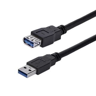 Cable De 1m De Extension Alargador Pasivo Usb 3.0 Superspeed - Macho A Hembra Usb A - Extensor - Negro - Startech.com Mod. Usb3sext1mbk