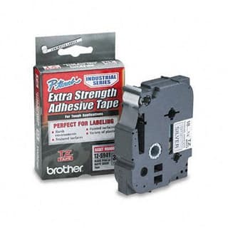 Cinta Brother Tzes941 Etiqueta Plata Continua Laminada Adhesivo Super Resistente De 18 Mm Ancho X Mts Largo. Impresión En Negro.