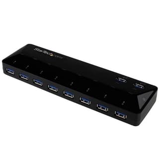 Hub Concentrador Usb 3.0 De 10 Puertos - Hub Con Puertos De Carga Y Sincronización - 2 Puertos De 1.5a - Startech.com Mod. St103008u2c